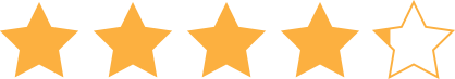Graphic indicating a star-rating of 4.2 stars